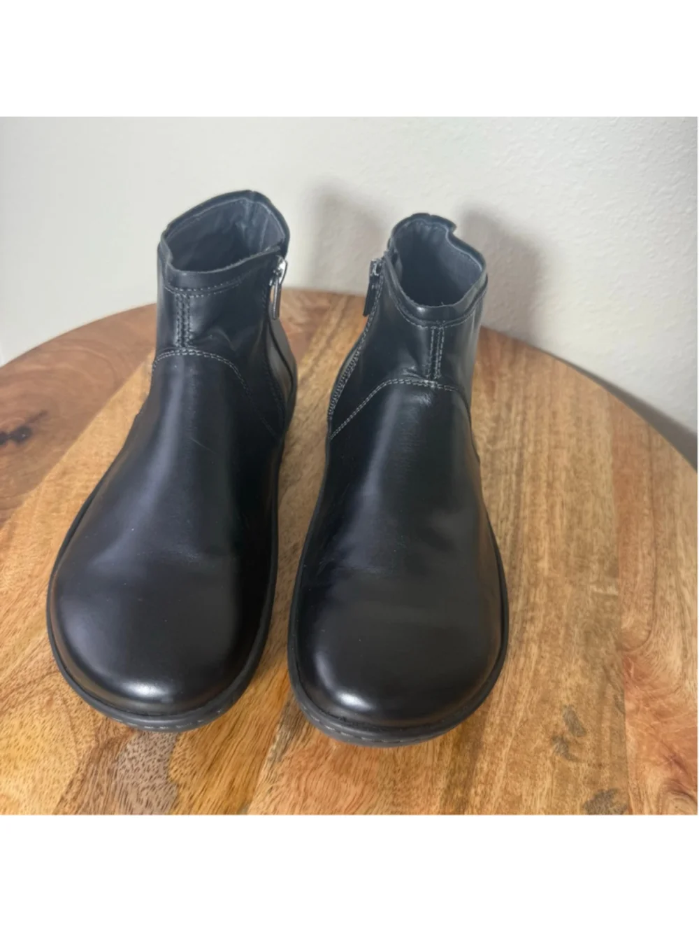 Women's Birkenstock Black Leather Ankle Boots & Booties Size 6